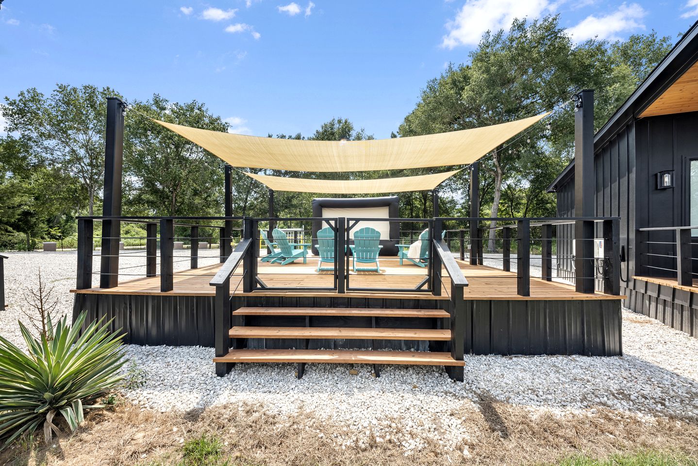 Peaceful Luxury Tiny Home Resort with Pool & Goats near Houston, Hempstead Texas – Entire Property Rental