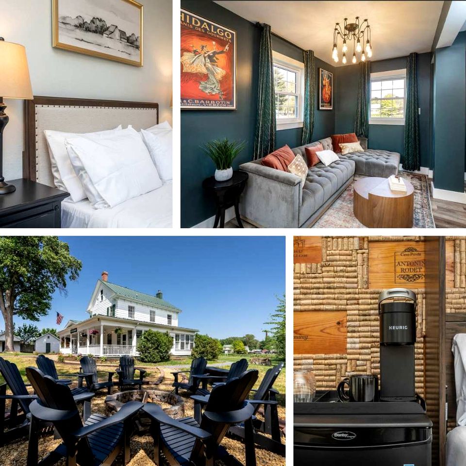 Romantic First-Floor Vacation Rental with Vintage Charm and Blue Ridge Mountain Views in Virginia’s Shenandoah Valley