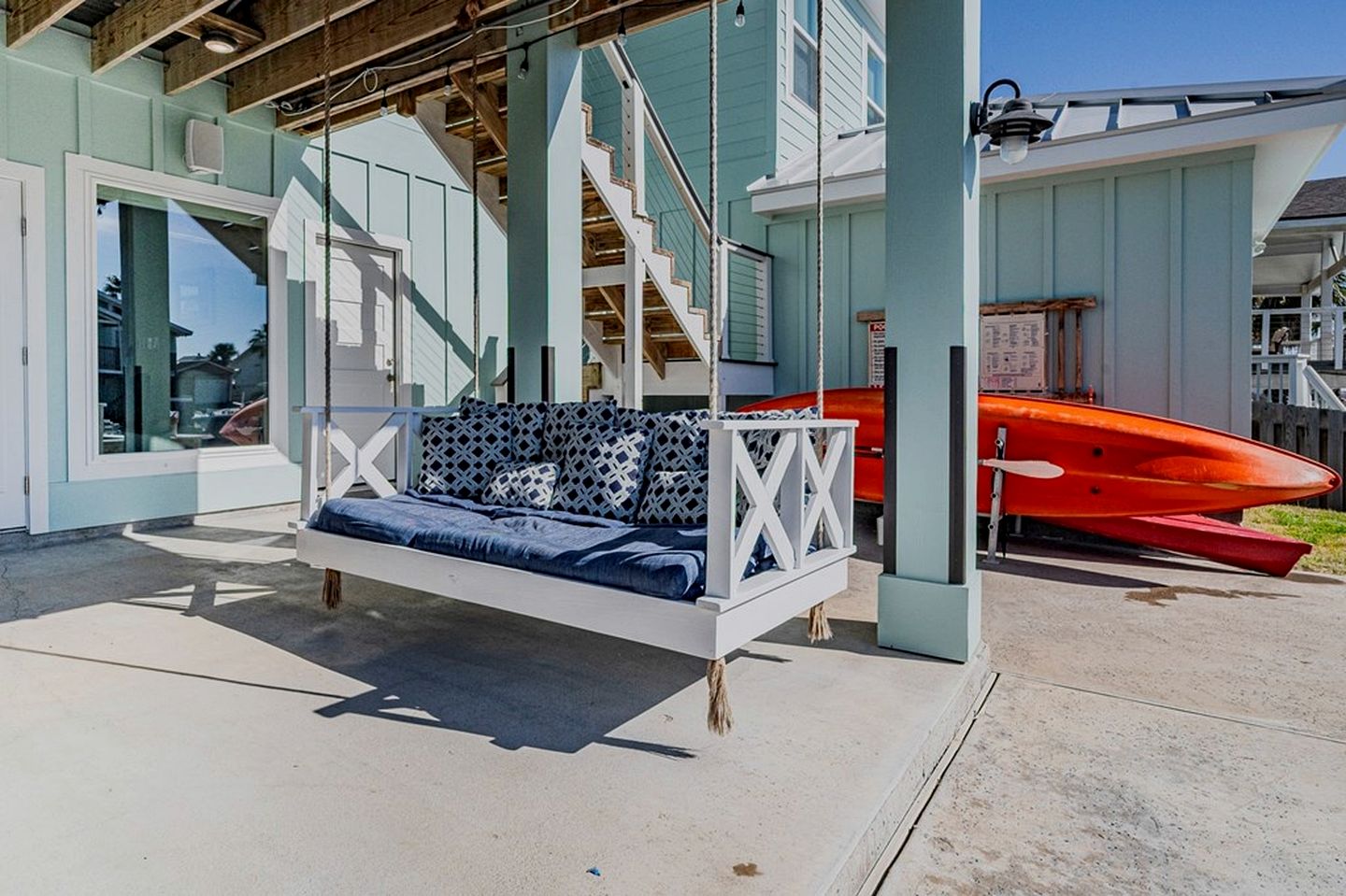 Stylish Waterfront Getaway with Private Dock, Pool, and Game Room near Rockport Beach, Texas