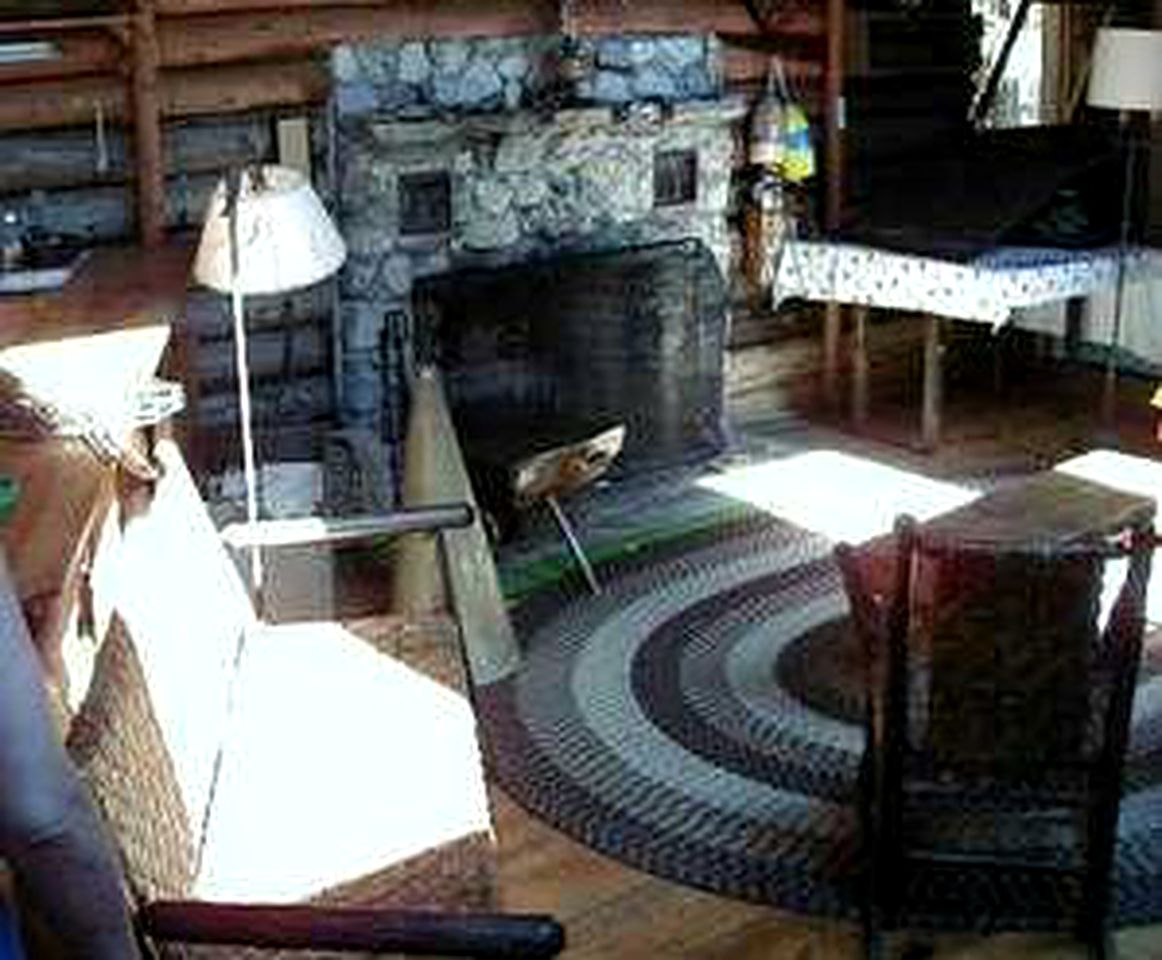 Unique Log Cabin Rental with a Private Beach in Friendship, Maine