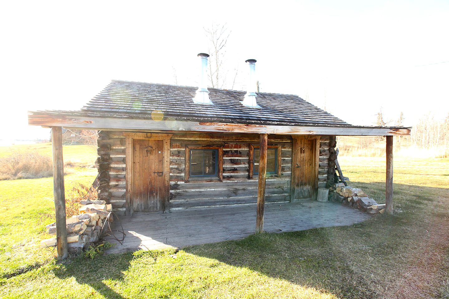 Secluded Log Cabin with Access to Green Lake near 100 Mile House, British Columbia
