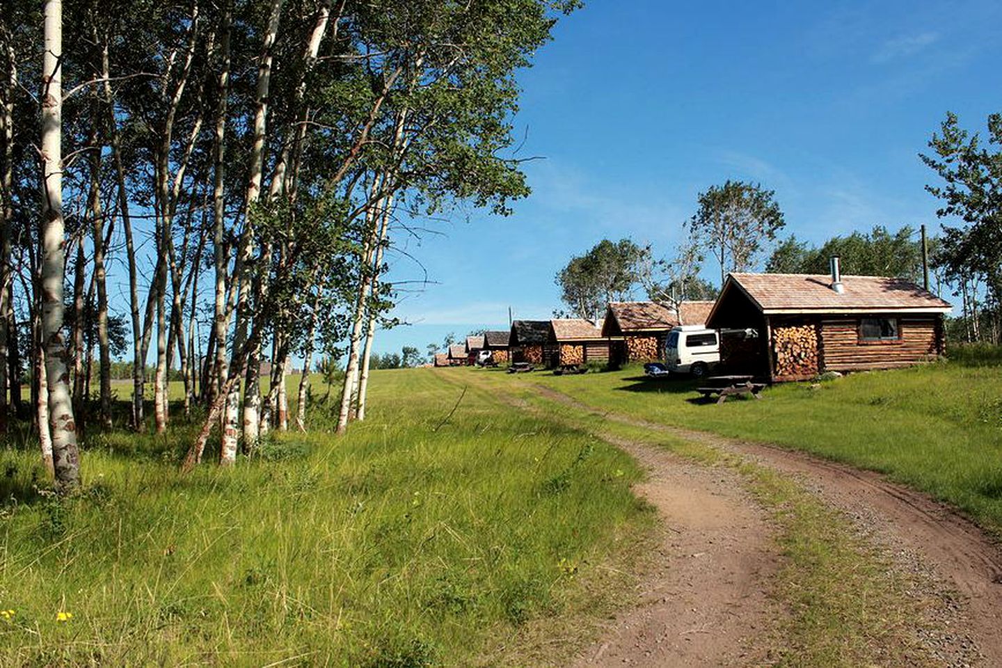 Rustic Pet-Friendly Cabins on Working Horse Ranch near 70 Mile House, British Columbia