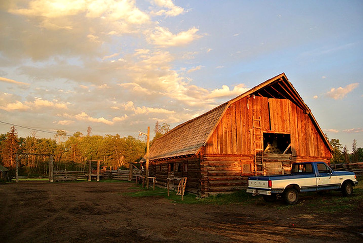 Rustic Lakeside Cabin Rental on Working Horse Ranch near 100 Mile House, British Columbia