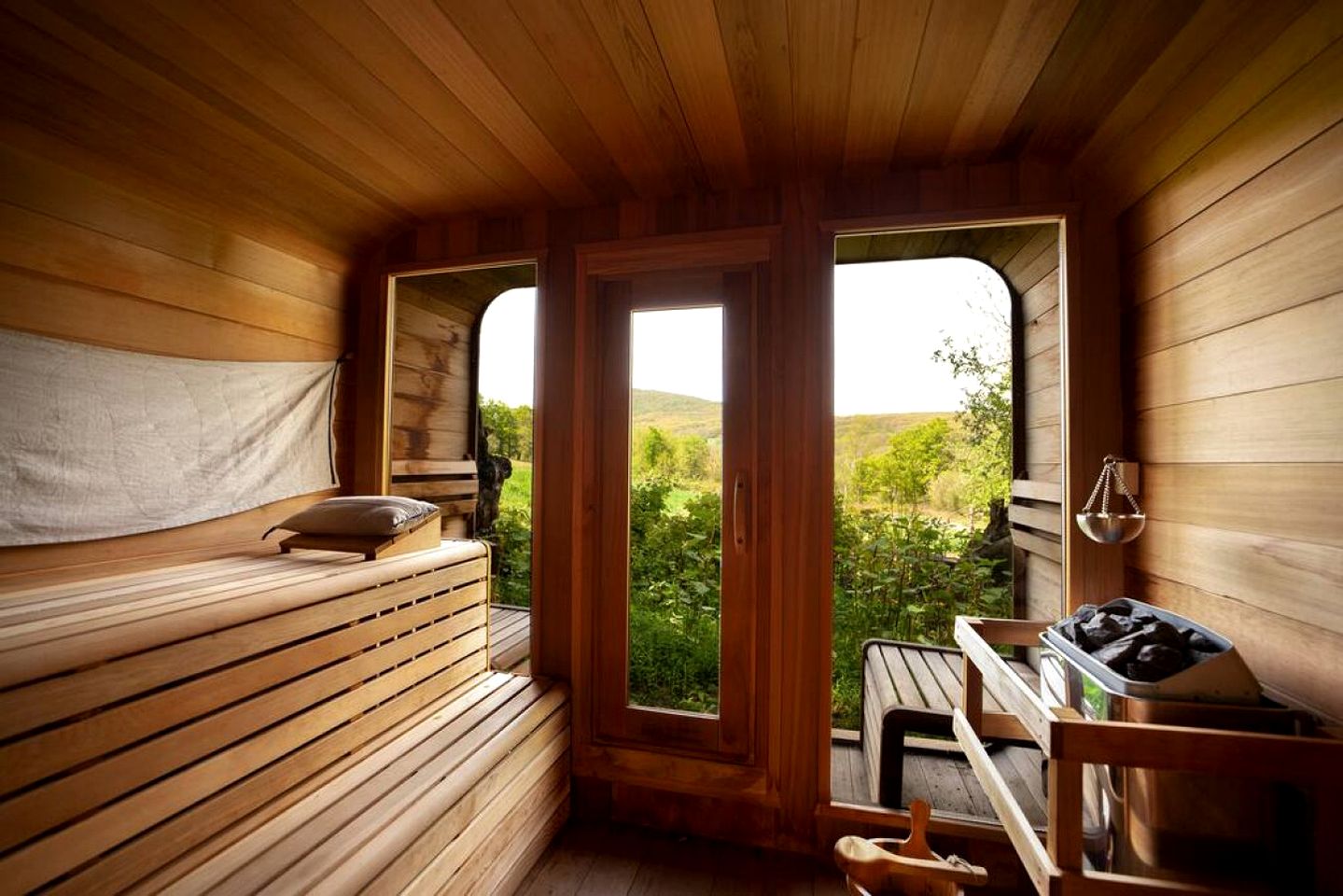 Unique Cozy Bell Tent with Wooden Deck in New York