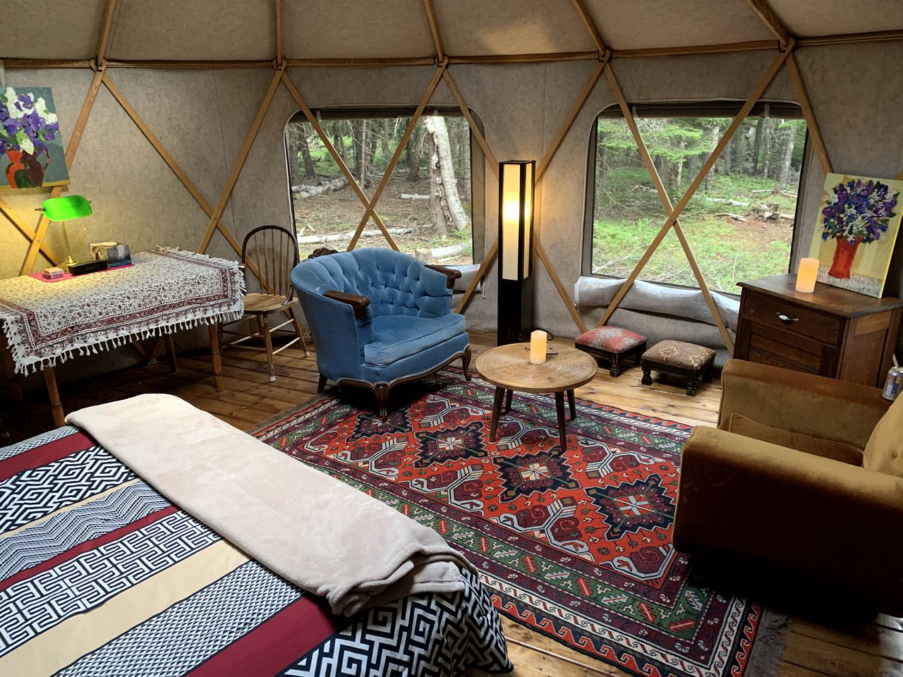 Private Forest Yurt Retreat in Long Point, Canada: Your Glamping Getaway Awaits