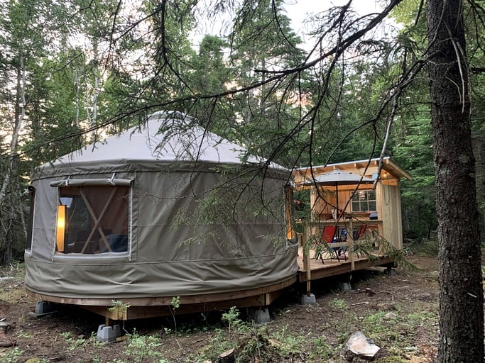 Private Forest Yurt Retreat in Long Point, Canada: Your Glamping Getaway Awaits