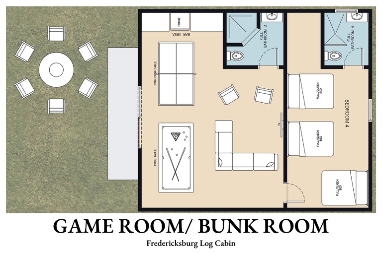 Log Cabins (United States of America, Fredericksburg, Texas)