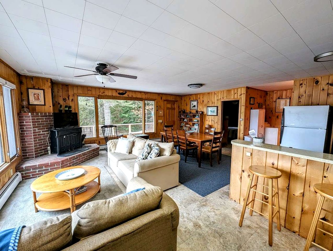 Secluded Oceanfront Cottage with Wrap-Around Deck near Acadia National Park, Sullivan, Maine