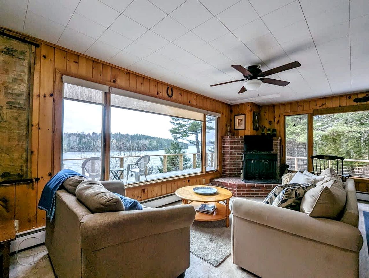 Secluded Oceanfront Cottage with Wrap-Around Deck near Acadia National Park, Sullivan, Maine