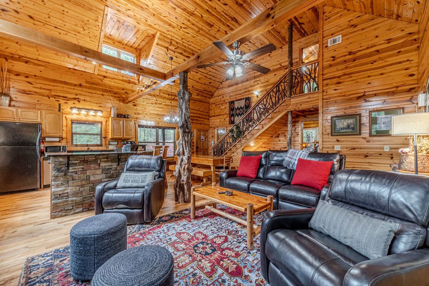 Secluded Luxury Mountain Cabin with Game Room & Hot Tub near Helen, Cleveland GA