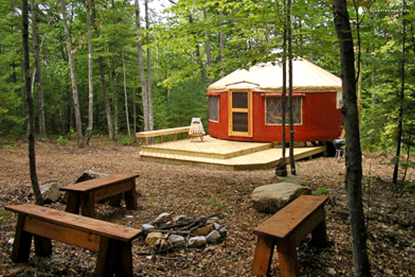 Family Yurt near Mount Washington, Maine