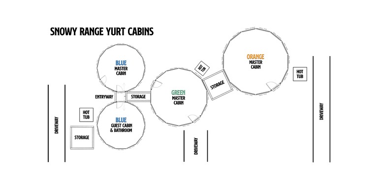 Yurts (United States of America, Centennial, Wyoming)