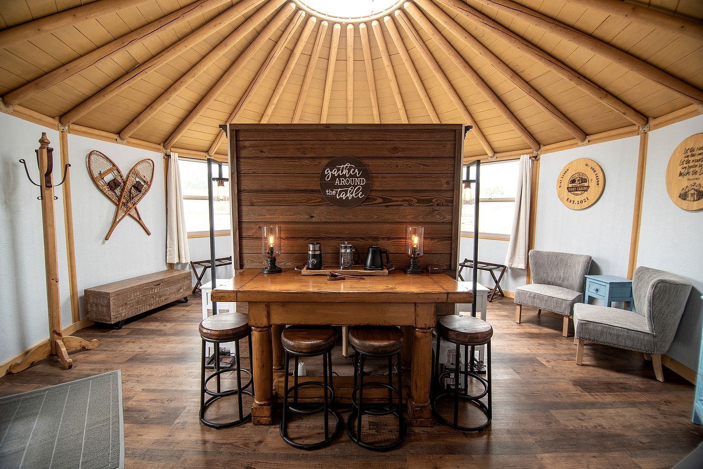 Fully-Equipped Double Yurt Rental for Unforgettable Mountain Vacations in Wyoming