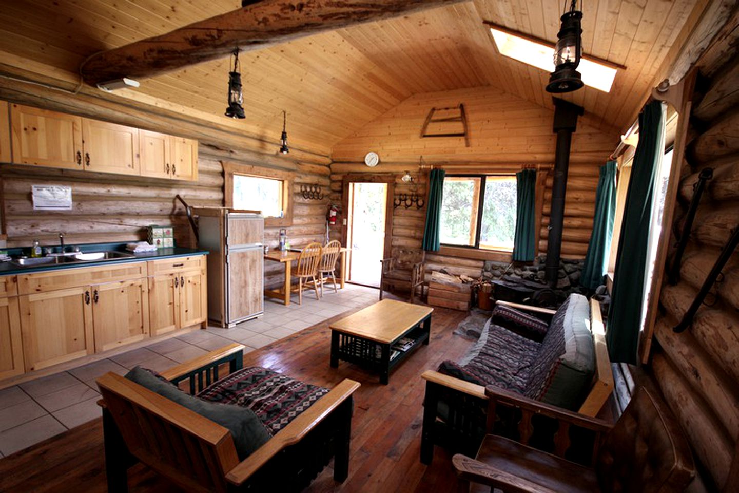 Cozy Cabin Rental on Chaunigan Lake in Nemaiah Valley, British Columbia