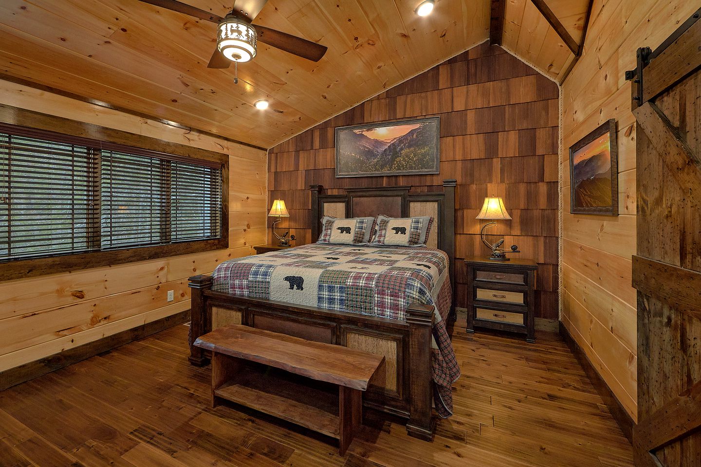 Family Glamping in Sevierville, Tennessee in Amazing Rental with Indoor Pool and Putt Putt Golf