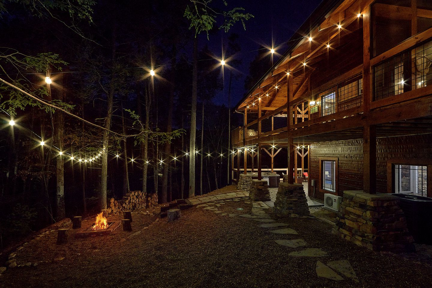 Family Glamping in Sevierville, Tennessee in Amazing Rental with Indoor Pool and Putt Putt Golf