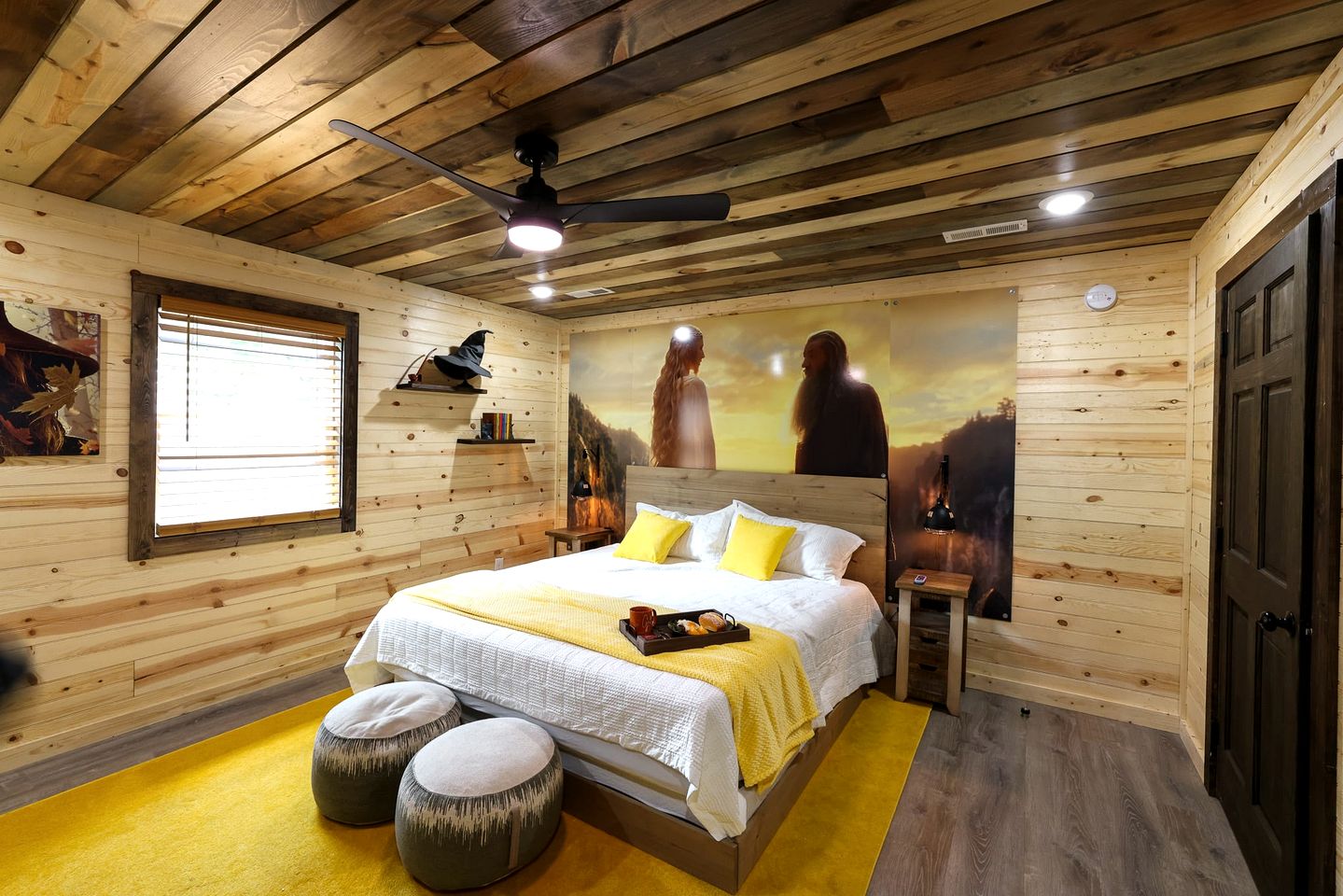 Fantasy Themed Funky Cabin with Hot Tub and Game Room, Perfect for a Whimsical Family Getaway to the Great Smoky Mountains