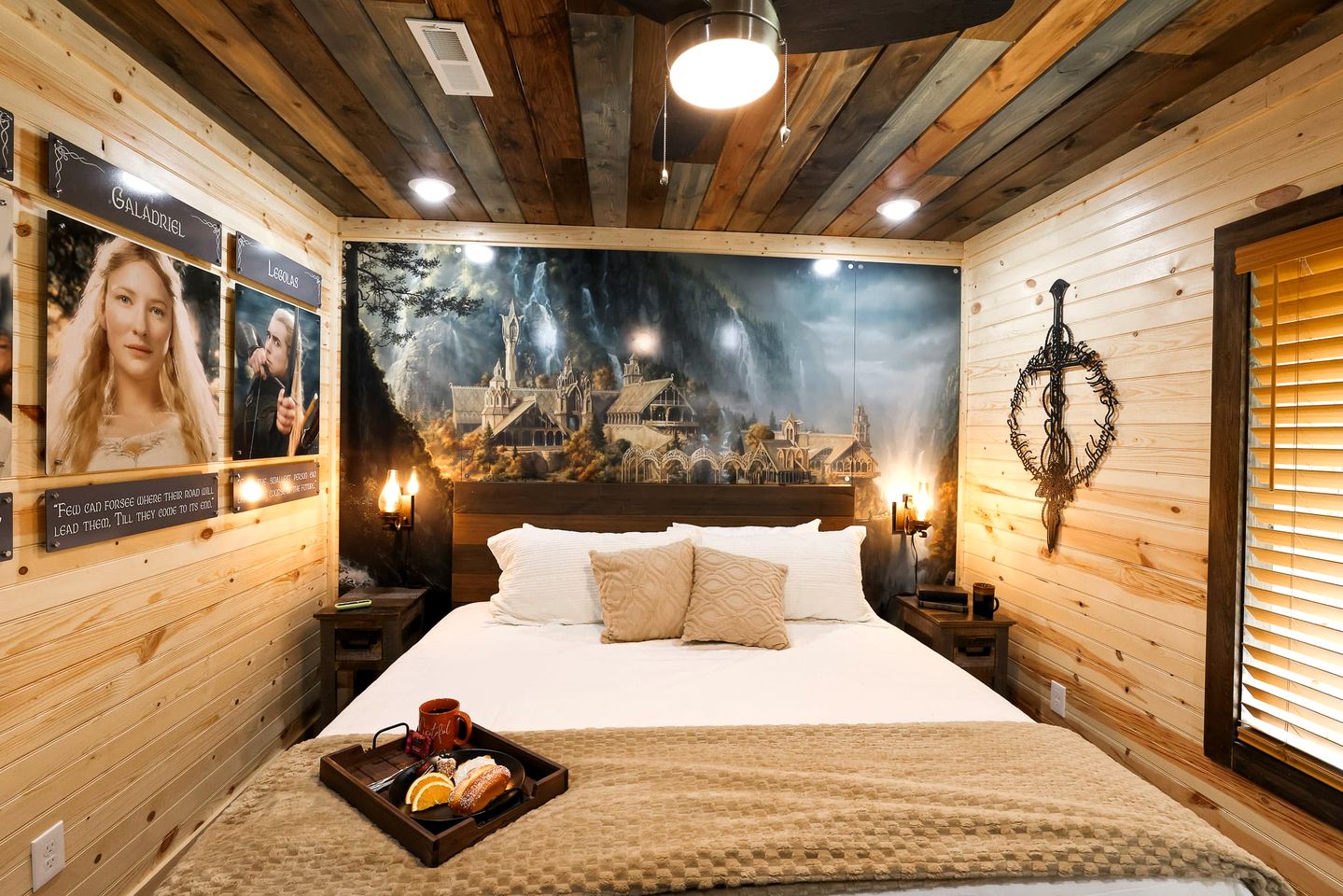 Fantasy Themed Funky Cabin with Hot Tub and Game Room, Perfect for a Whimsical Family Getaway to the Great Smoky Mountains
