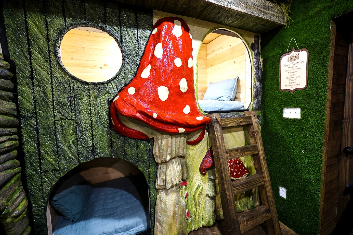 Fantasy Themed Funky Cabin with Hot Tub and Game Room, Perfect for a Whimsical Family Getaway to the Great Smoky Mountains
