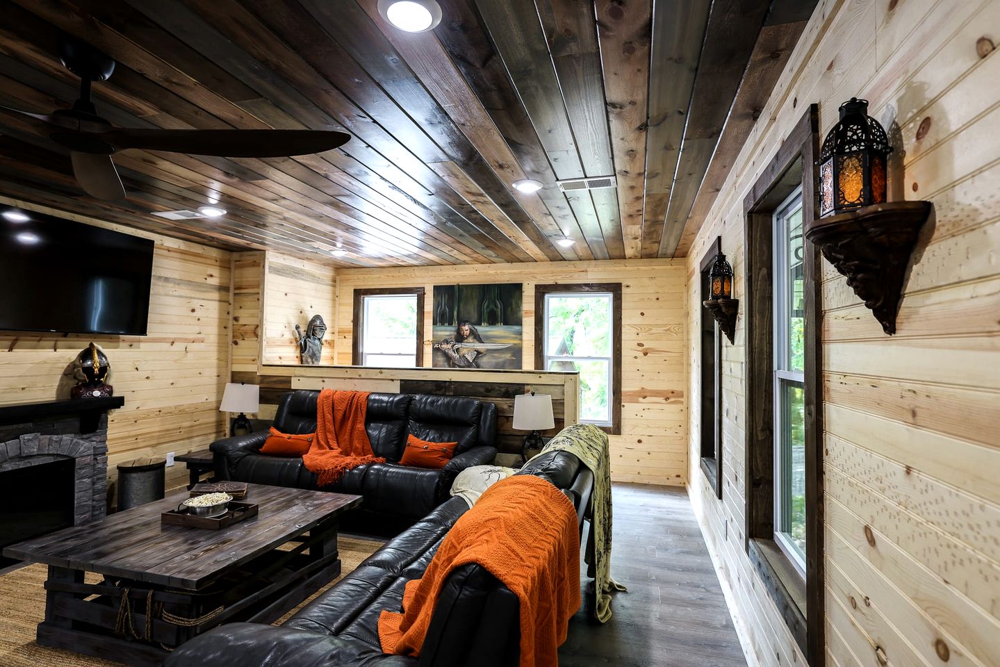 Fantasy Themed Funky Cabin with Hot Tub and Game Room, Perfect for a Whimsical Family Getaway to the Great Smoky Mountains