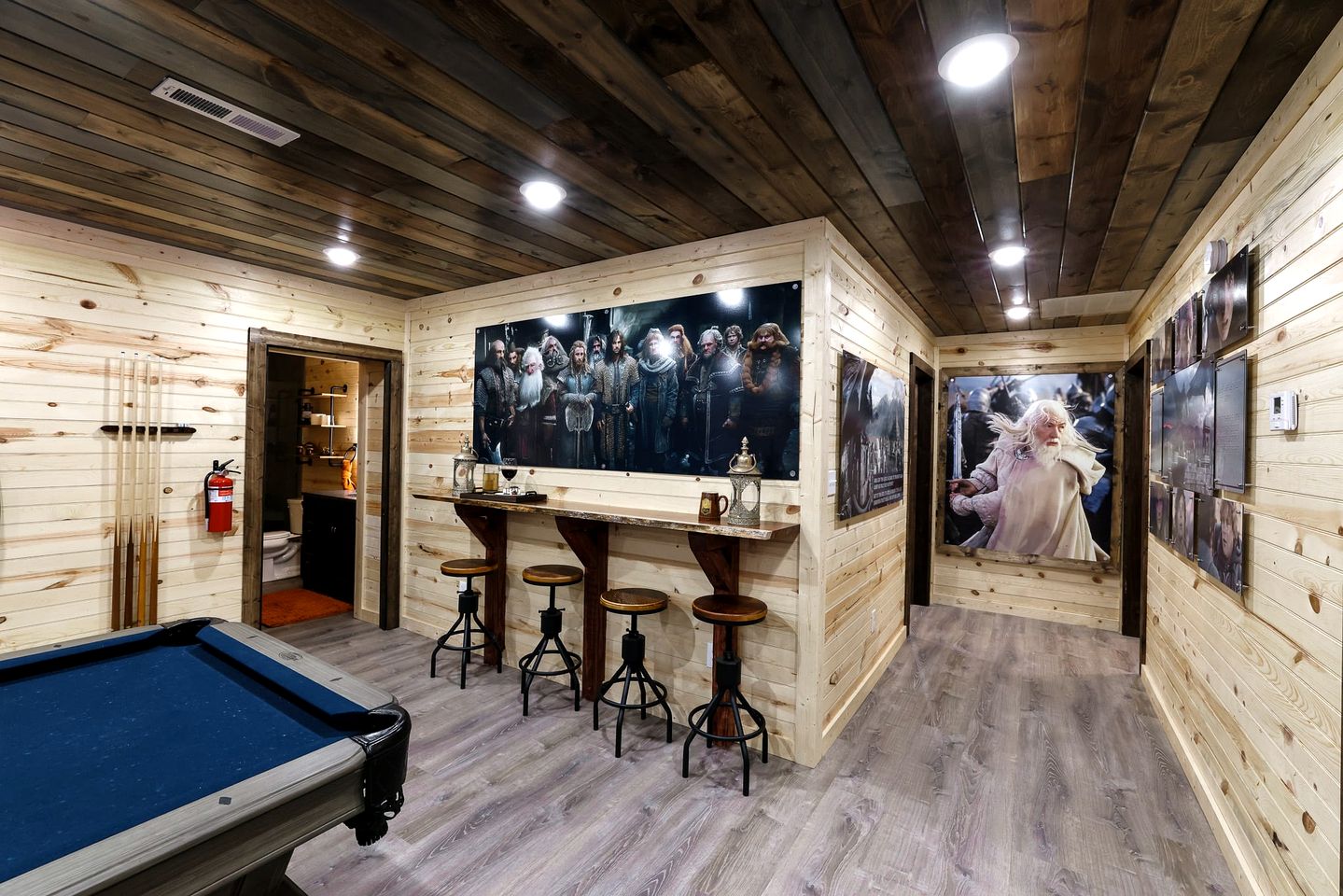 Fantasy Themed Funky Cabin with Hot Tub and Game Room, Perfect for a Whimsical Family Getaway to the Great Smoky Mountains