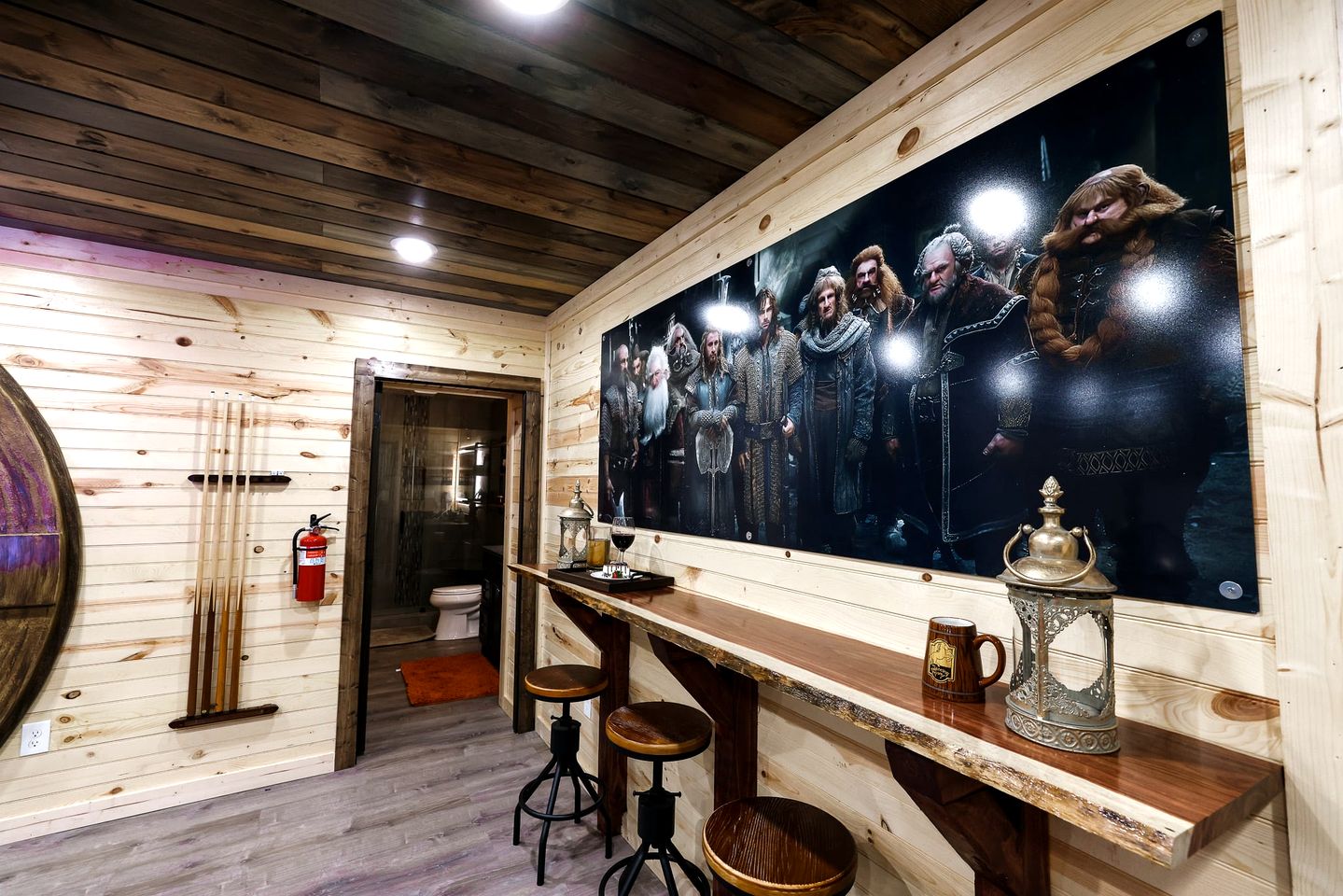 Fantasy Themed Funky Cabin with Hot Tub and Game Room, Perfect for a Whimsical Family Getaway to the Great Smoky Mountains