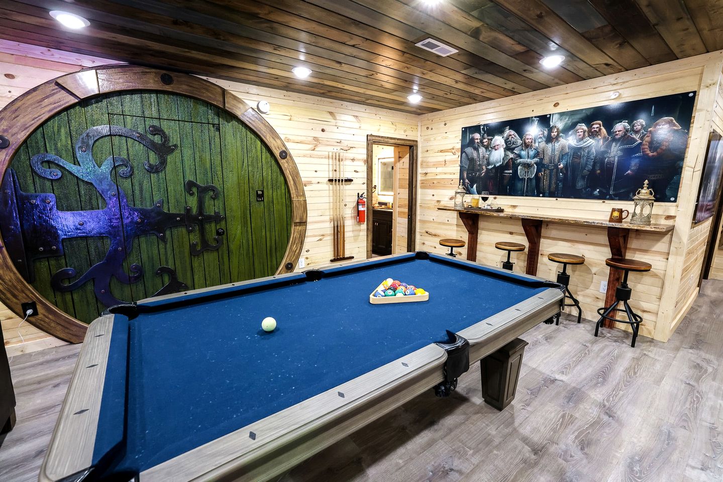 Fantasy Themed Funky Cabin with Hot Tub and Game Room, Perfect for a Whimsical Family Getaway to the Great Smoky Mountains