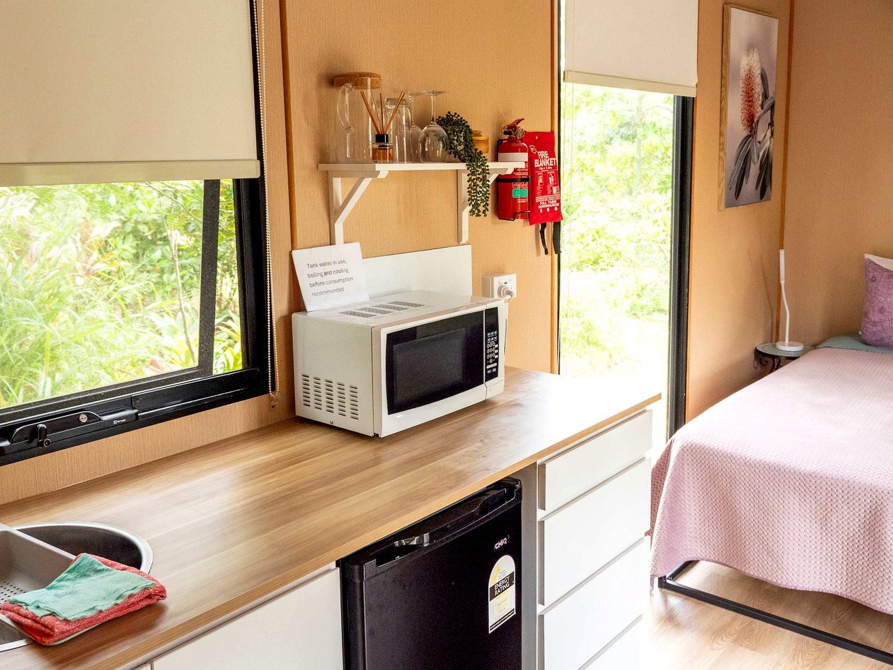 Garden Glamping in a Queensland Tiny House for Relaxation and Recreation