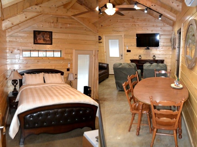 Cabins by Caddo Lake near Shreveport, Louisiana