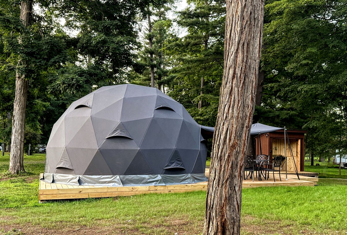 Idyllic Geodesic Dome Sanctuary near Schoharie Creek in New York