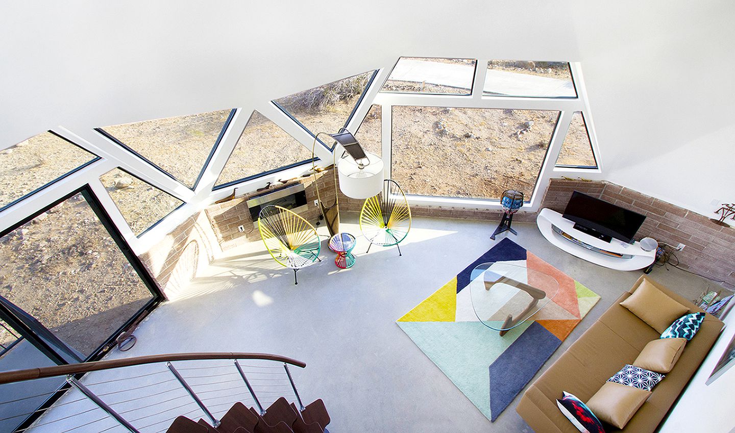 Unique and Secluded Dome Retreat Surrounded by Mountains in Palm Springs