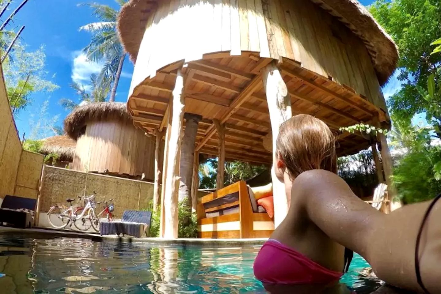 Luxury Tree House with Pool and Balcony on Gili Trawangan, Indonesia