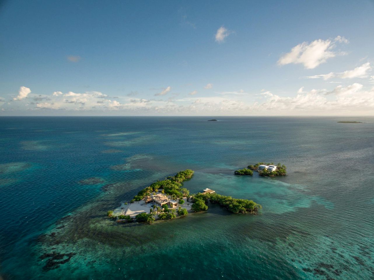 Fantastic Beach House Settled in a Private Island in Belize City, Belize District
