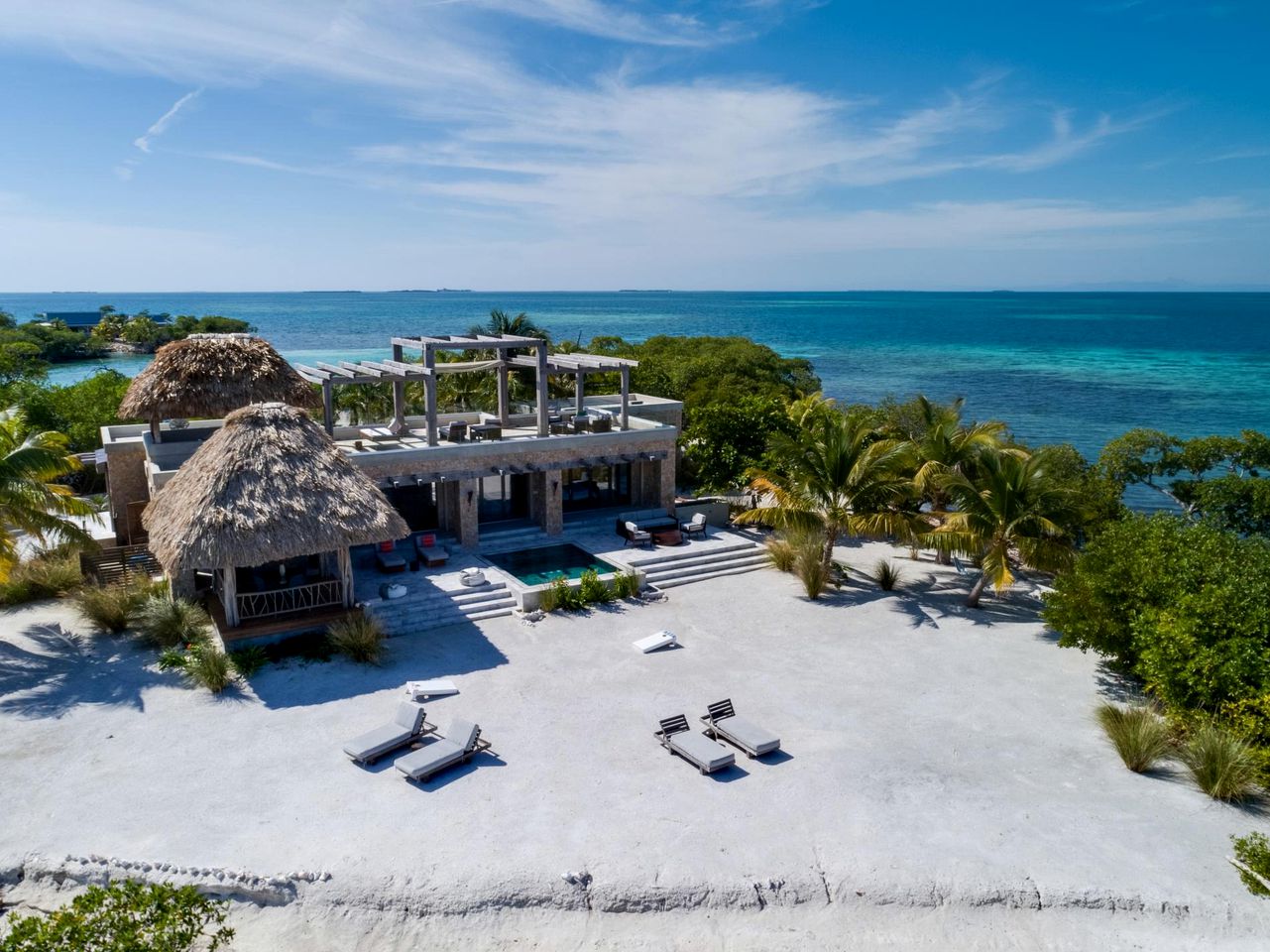 Fantastic Beach House Settled in a Private Island in Belize City, Belize District