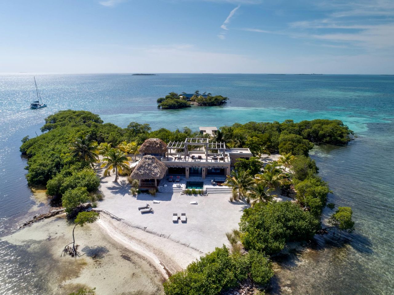 Fantastic Beach House Settled in a Private Island in Belize City, Belize District