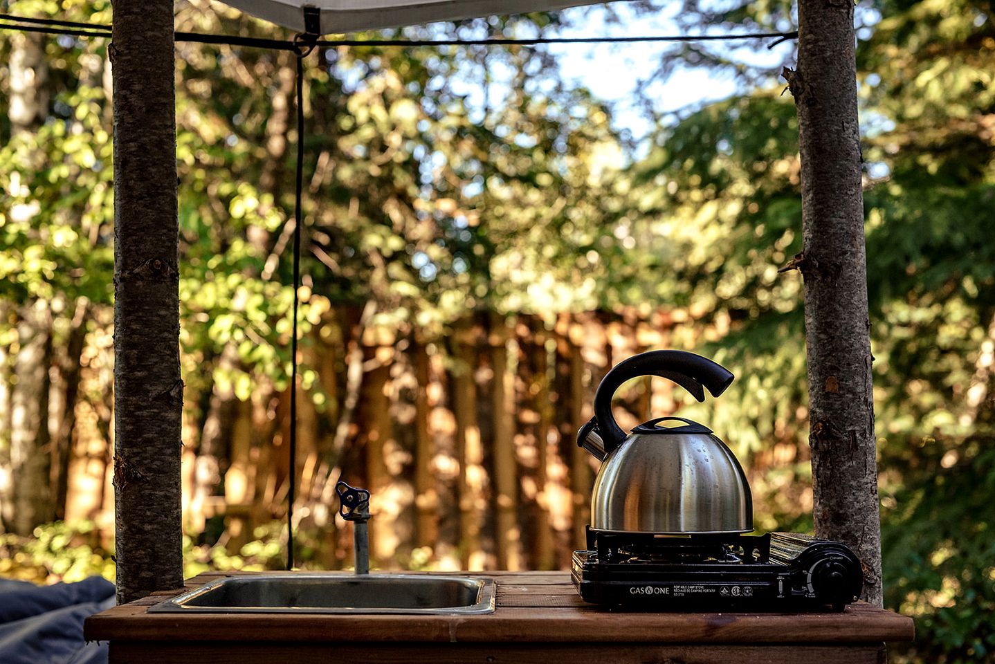 Serene Safari Tent Nestled in the Woods in Columbia-Shuswap, British Columbia