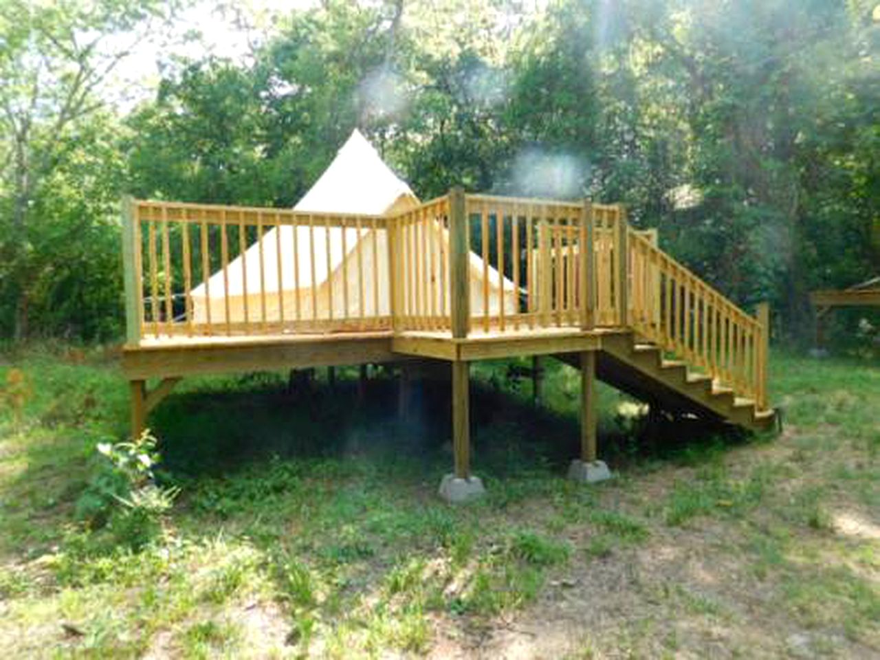 Secluded Bell Tent for a Camping Getaway near Broken Bow in Oklahoma