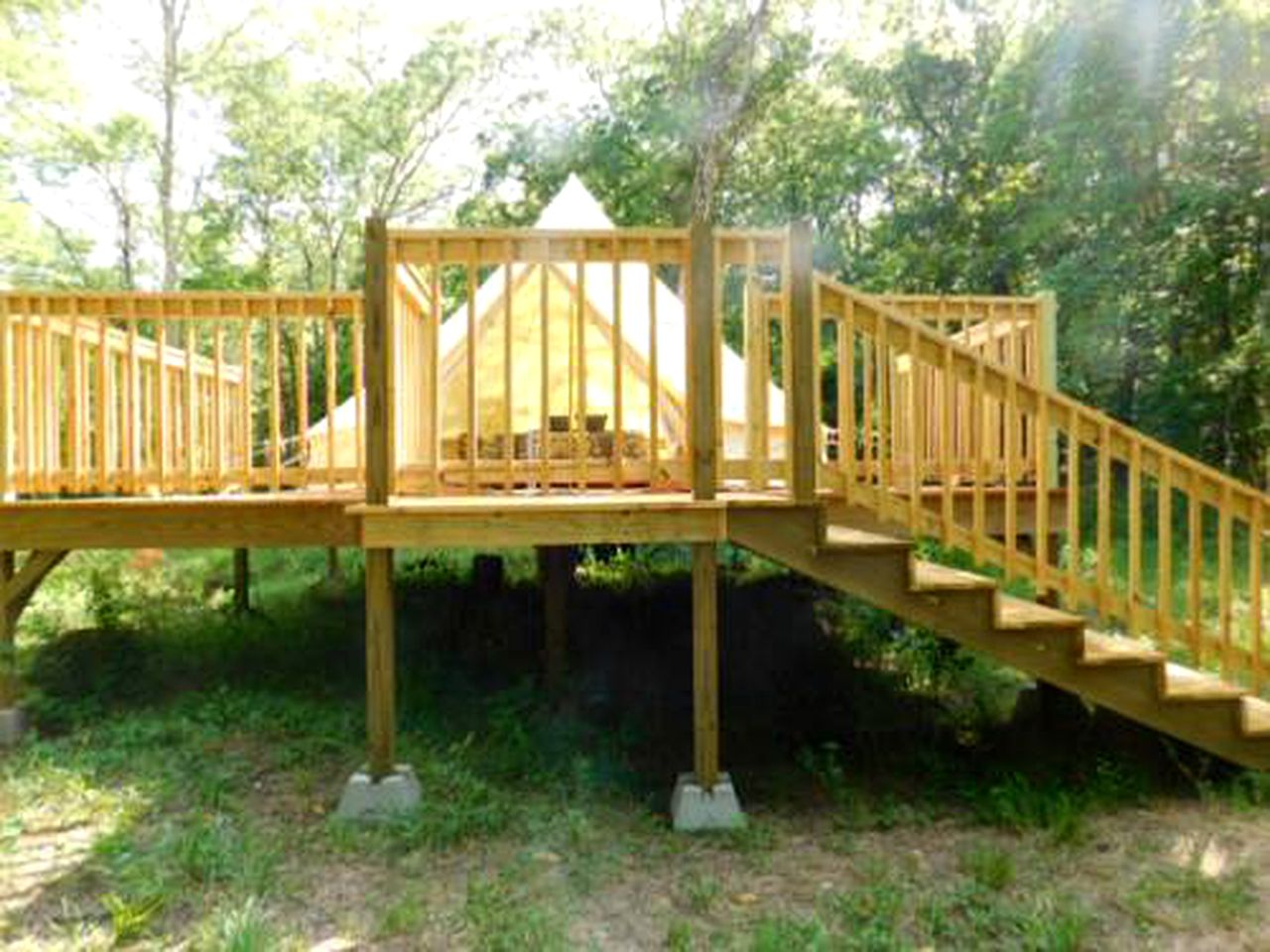 Secluded Bell Tent for a Camping Getaway near Broken Bow in Oklahoma