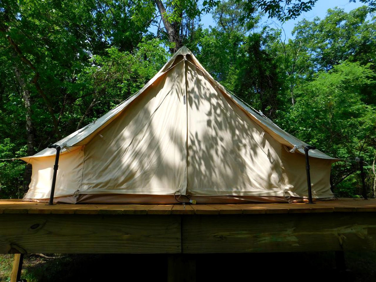 Secluded Bell Tent for a Camping Getaway near Broken Bow in Oklahoma