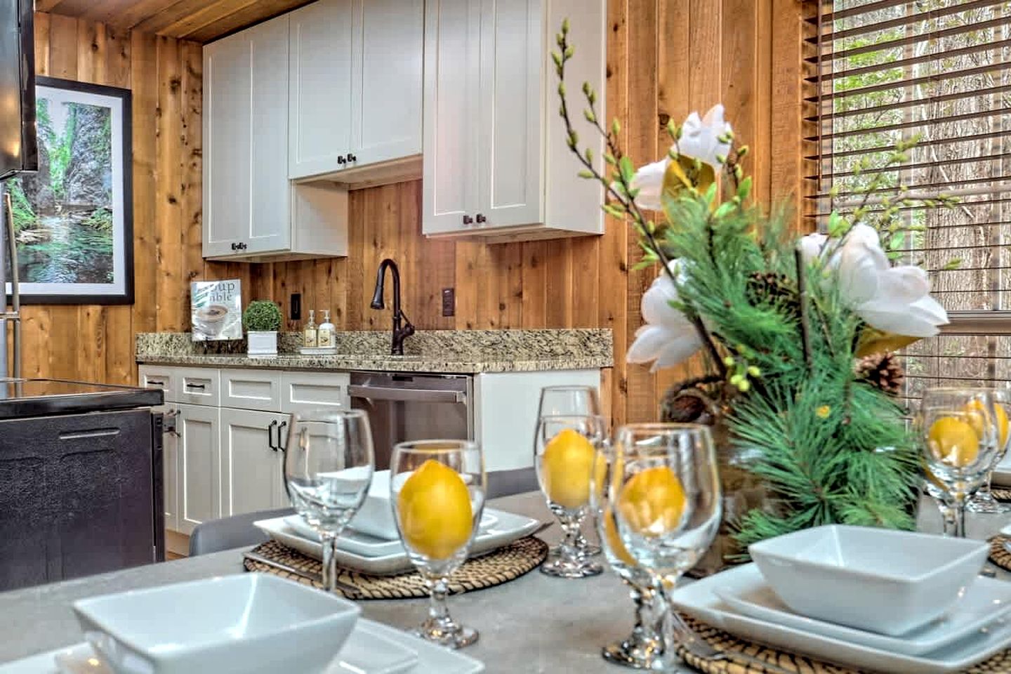 Glamping in this Amazing Waterfront A-Frame with Outdoor Kitchen and Fire-Pit near Helen, GA