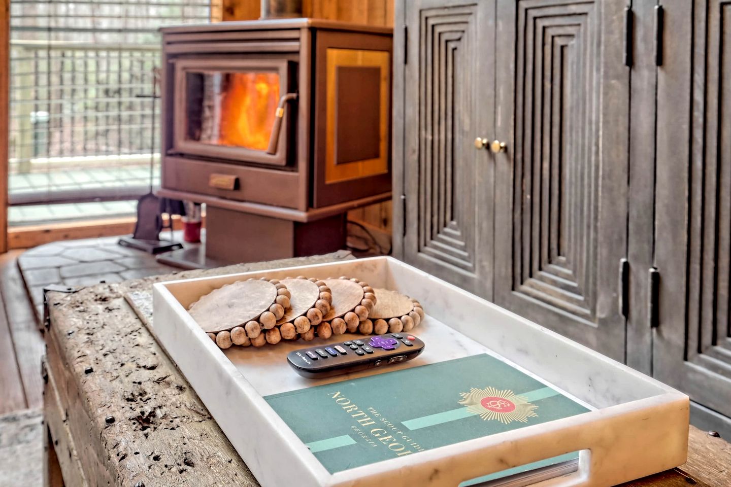 Glamping in this Amazing Waterfront A-Frame with Outdoor Kitchen and Fire-Pit near Helen, GA