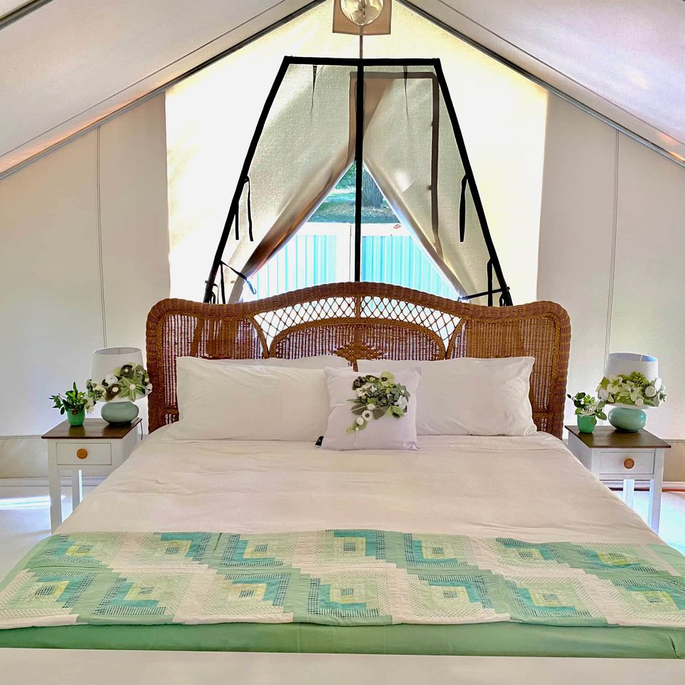 Serene Safari Tent Surrounded by Peaceful Woodland in Signal Mountain, Tennesse