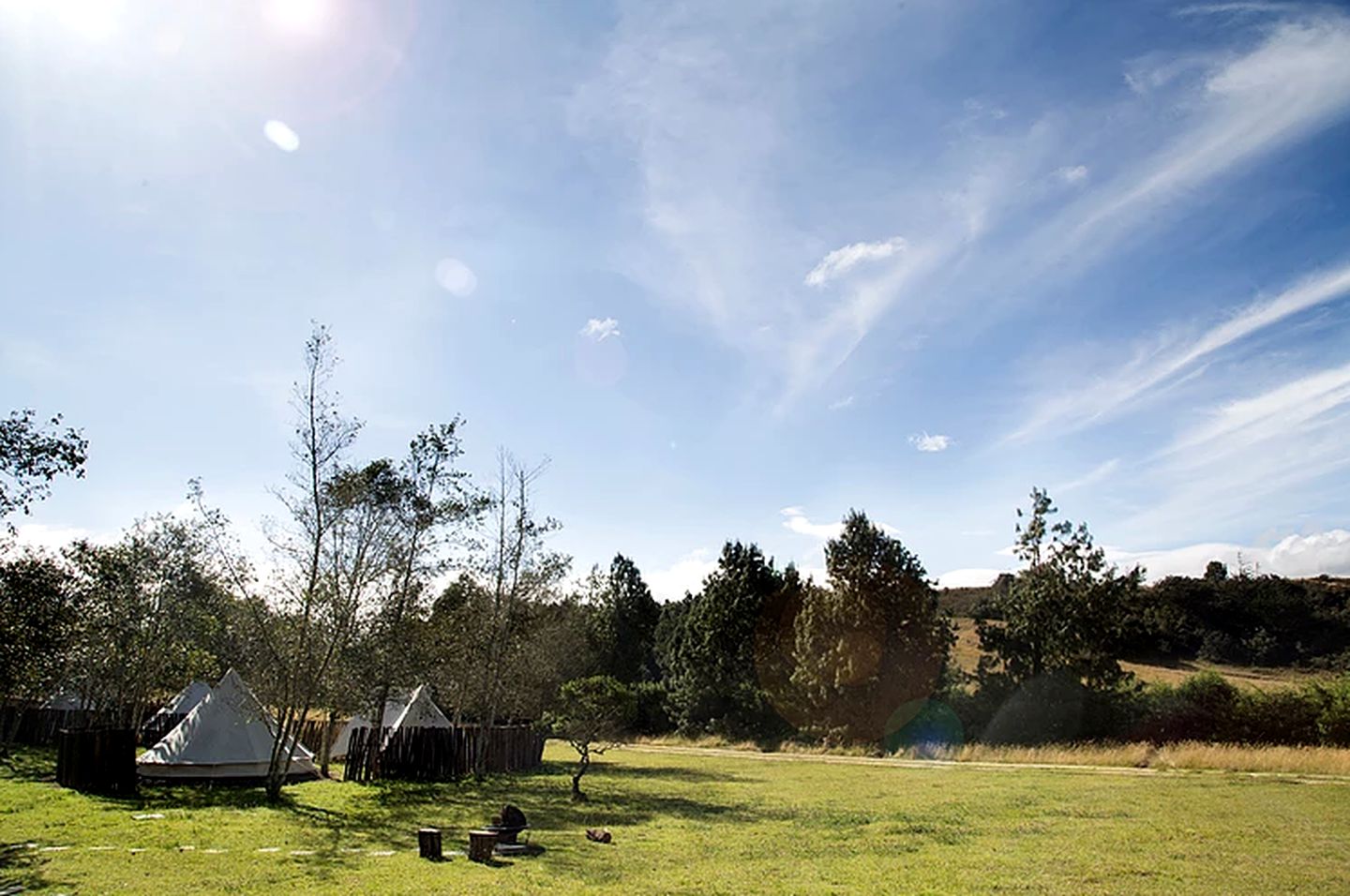 Glamping Bell Tent Accommodation near Bogota, Colombia