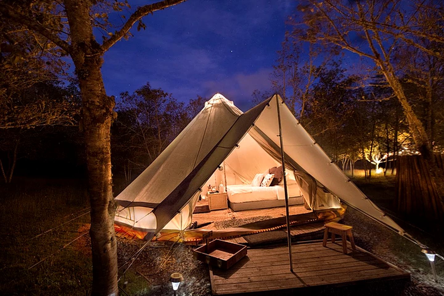 Glamping Bell Tent Accommodation near Bogota, Colombia