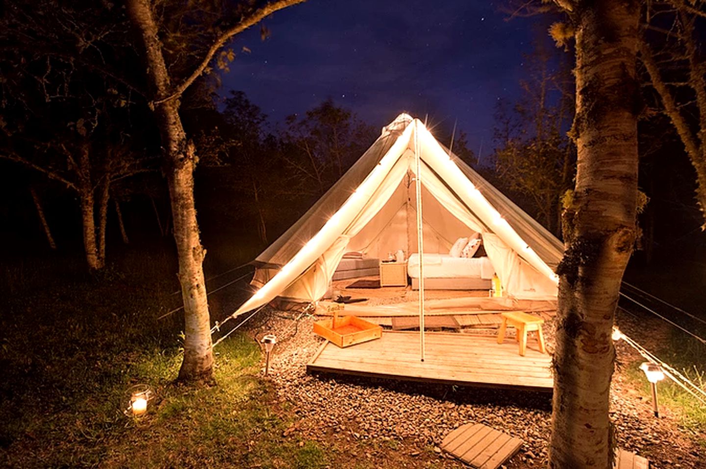 Glamping Bell Tent Accommodation near Bogota, Colombia