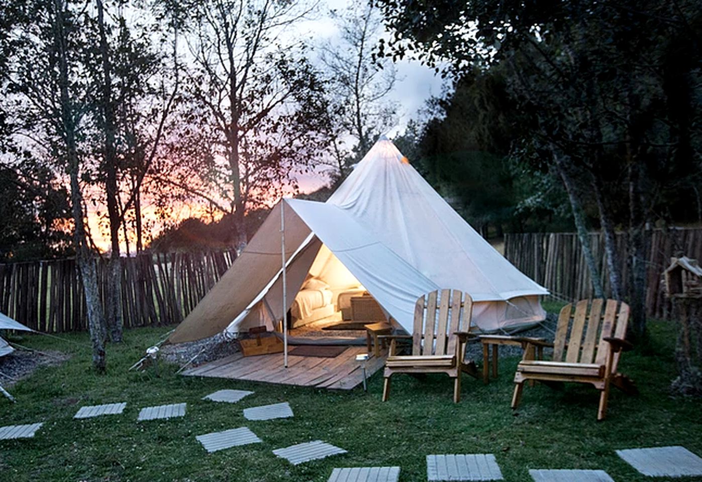 Glamping Bell Tent Accommodation near Bogota, Colombia