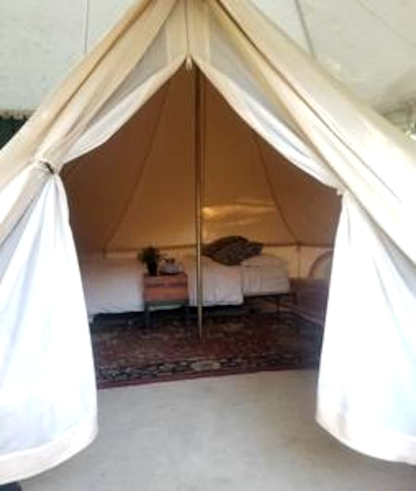 Cozy Bell Tent with Valley Views and Off-Grid Glamping near Palomar Mountain California