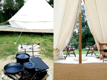 Luxury Bell Tent in Labanoras Regional Park in Bučeliškė, Lithuania - Photo 2