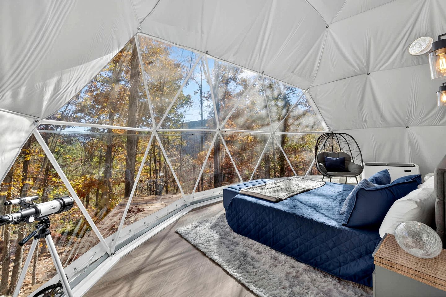 Luxe Stargazing Glamping Dome with Panoramic Views Near Lost River State Park, Wardensville WV