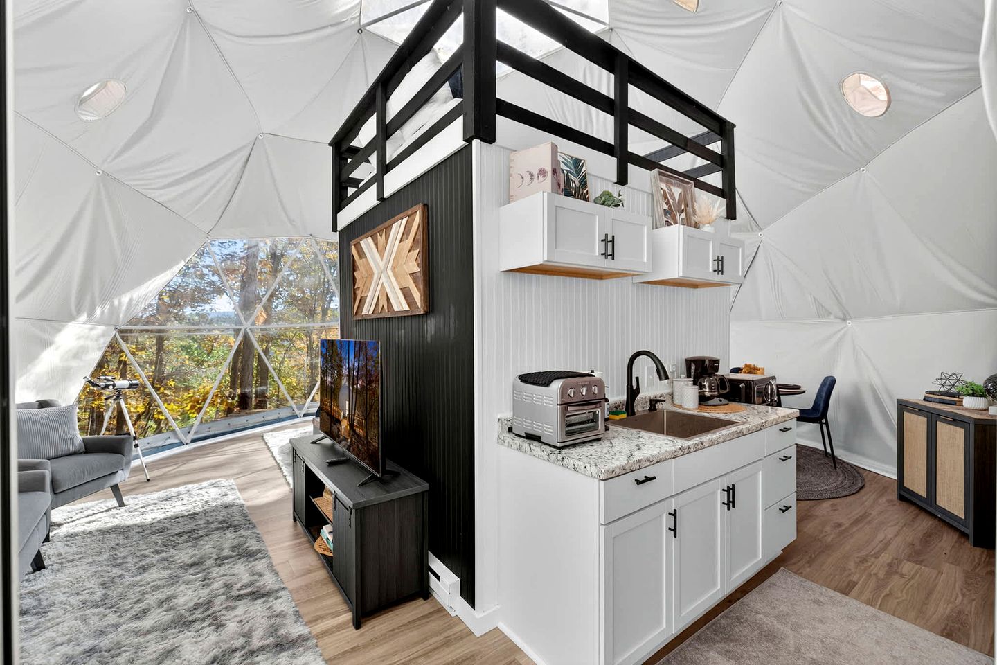 Luxe Stargazing Glamping Dome with Panoramic Views Near Lost River State Park, Wardensville WV